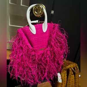 Jacquemus pink small  fringe